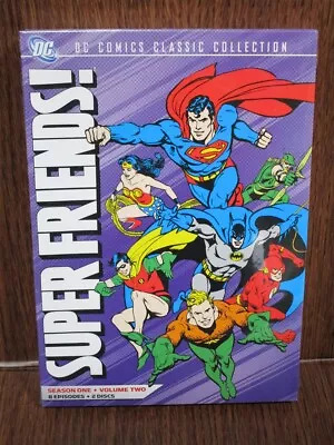 DVD Super Friends Season 1 One Volume 2 Two + Slipcover Full Screen NEW SEALED • $34.99