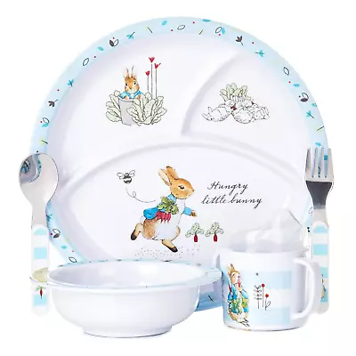 Beatrix Potter Peter Rabbit 5 Piece Melamine Dinnerware Set • $30.95