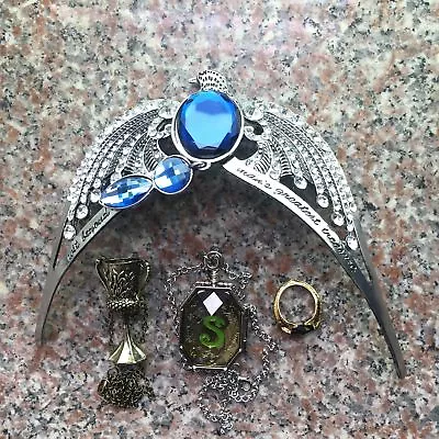 Lord Voldemort's Horcrux 4pcs Set Rings Locket Goblet Necklace Ravenclaw Diadem • $11.86