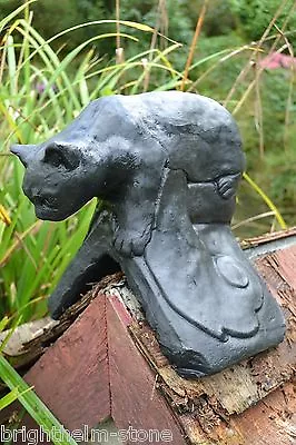 £66.99 • Buy Black Cat Roof Finial 90° Angled Or Half Round Decorative Stone Ridge Tile