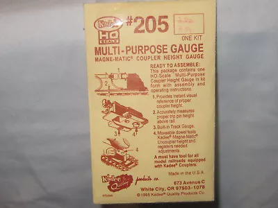 Kadee #205 Coupler Height Gauge HO Scale - C8 • $5.95