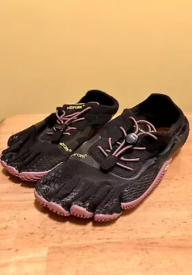 Vibram FiveFingers WOMEN KSO EVO 18W0701 EU Size 42 9.5-10 New No Box Rose Black • $59