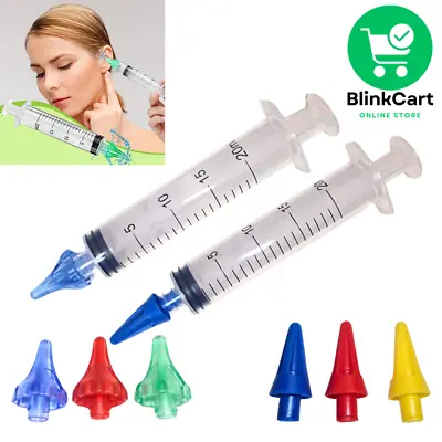 Ear Wax Remover Removal Syringe 20ml Ears Blockage Hygiene Cleaner Tool Kit NEW • £3.99