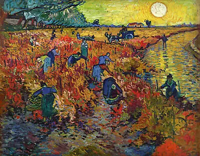 The Red Vineyard By Vincent Van Gogh Art Print • $11.95