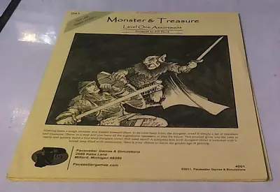 DA1  Monster & Treasure Level One Assortment Adventure Module Pacesetter Games • $39.43