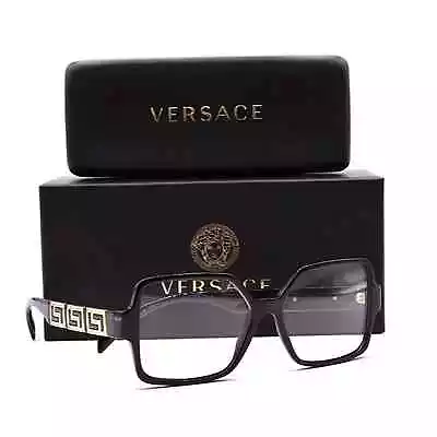 New VERSACE VE3337 GB1 Black Gold 53/15/140mm Authentic Eyeglasses • $129.95