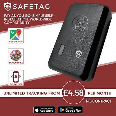 SafeTag GPS Tracking Device - Car Var Coach Magnetic GPS Tracker - Pay As You Go • £29.99