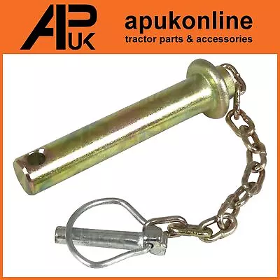 Cat 1 Top Link Pin & Chain 22 X 120mm For John Deere Tractor Combine Harvester • $17.30