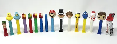 Lot Of 16 PEZ Candy Dispensers Some Vintage Whistles Ducks Bride Groom & More • $15.95