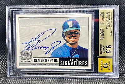 1999 UD Century Legend Epic Signatures Ken Griffey Jr. HOF Signed AUTO BGS 9.5 • $2500