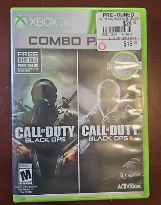 Call Of Duty: Black Ops 1 & 2 Combo Pack (Microsoft Xbox 360) CIB Complete • $29.95