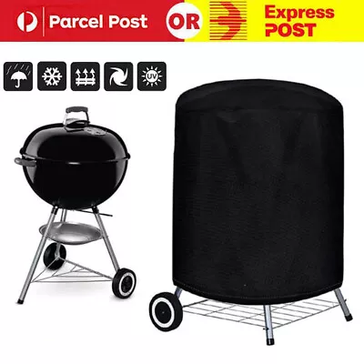 70x70cm Patio Kettle Round Garden Waterproof Barbecue Protector BBQ Grill Cover • $20.99