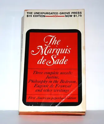 THE MARQUIS DE SADE The Complete Justine Philosophy In Bedroom 1st Paperback Ed. • $69.99