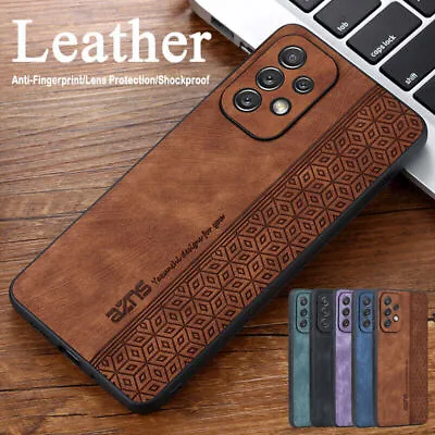 Hybrid Leather Slim Shockproof Phone Case For Samsung A13 A23 A53 A04S S22 Ultra • $3.67