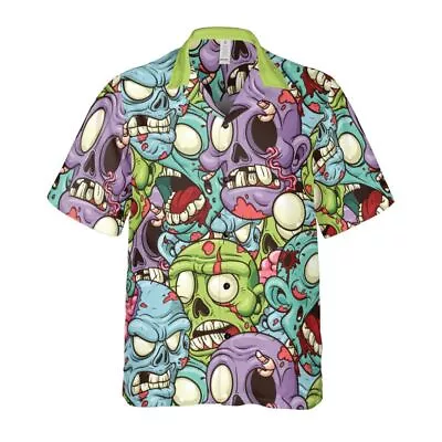 Zombie Heads Button Up Shirt • $34.99