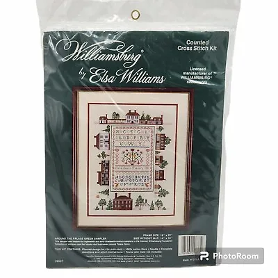 Williamsburg By Elsa Williams Around The Palace Green Sampler Cross Stitch Kit • $24.99