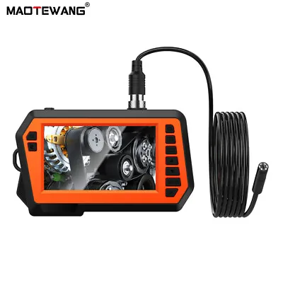 4.3inch Dual Lens Endoscope Sewer Drain Pipe Inspection Camera 1080P 5M Cable • $38.66