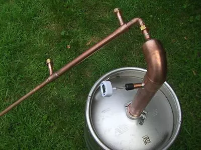 Beer Keg Kit 2  Inch Pipe Copper Moonshine Still Pot Still Distillation Column • $179.71