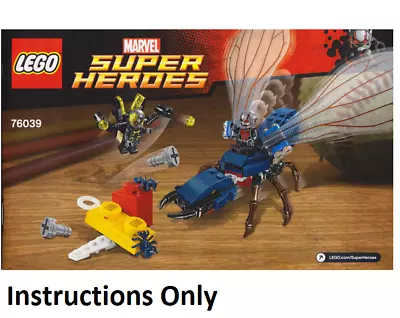 LEGO INSTRUCTIONS ONLY ANT-MAN: FINAL BATTLE 76039 New Book From Avengers Set • $8.55