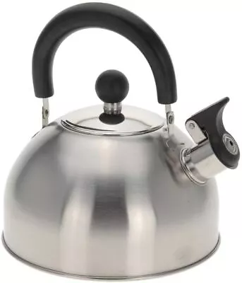 Stainless Steel Whistling Kettle 1.8L Stove Top Hob Kitchenware Tea Camping • £7.29