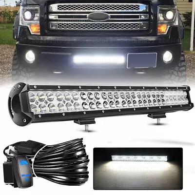 Fit Ford F150 09-14 Hidden Lower Bumper Grille 180W LED Light Bar Wiring Kits • $44.99