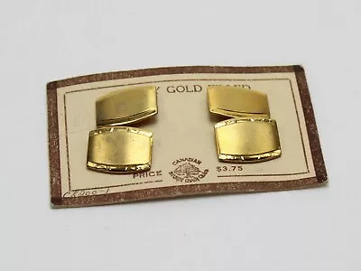 Vintage Gold Filled GF Signed Sturdy Chain Cuff Links Original In Package  • $19.99