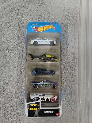 Hot Wheels 5 Car Gift Pack Batman ! 1:64 Diecast Toy Cars • $15.99