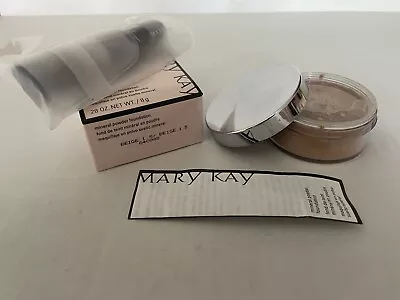 NEW IN BOX! Mary Kay Mineral Powder Foundation BEIGE 1.5 W/BRUSH FREE SHIPPING! • $34.99