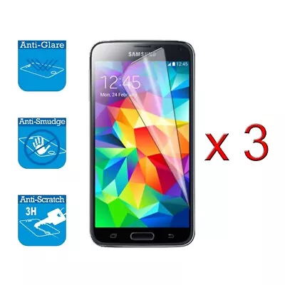 For Samsung Galaxy S5 Mini - Screen Protector Guard Film Foil X 3 ( Not Full ) • £2.20