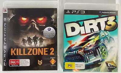 PS3 Set - Killzone 2 * Dirt 3 Include Manuals • $18.50