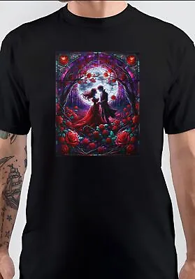 NWT Gothic Valentine's Stained Glass Magic World Unisex T-Shirt • £23.09