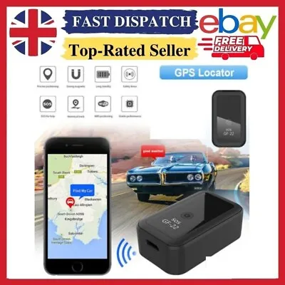 GF22 Magnetic GSM Mini GPS Tracker Real Time Vehicle Tracking Locator Device UK • £17.89