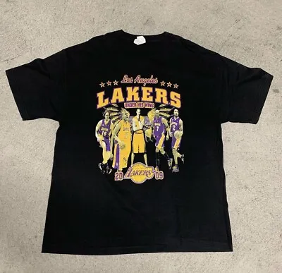 Vintage Kobe Bryant Lakers Bootleg Rap Tee “under His Wing” Lamar Odom Pau NBA • $50
