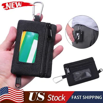 Men Mini Tactical Wallet Coin Key Bag ID Card Holder Pouch Durable Purse Gear • $7.89