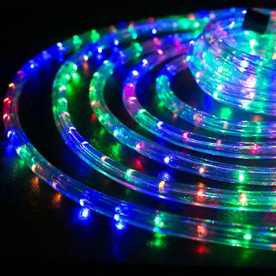 10/25/50/100/150FT Multi-RGB  Thick LED Rope Lighting Accent Indoor Outdoor • $19.99