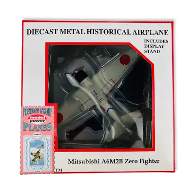 Postage Stamp Model Power Diecast Aircraft Mitsubishi A6M2B Zero Fighter 1:97 • $24.74