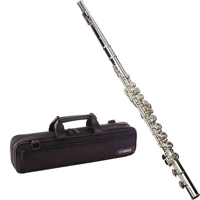 Yamaha Silver Student Flute YFL-222 W/ Hard Case & Bag • $847.53