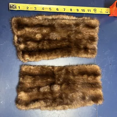 Mink Tubular Pelt Fur Skin Brown Silky Soft Repurpose • $25