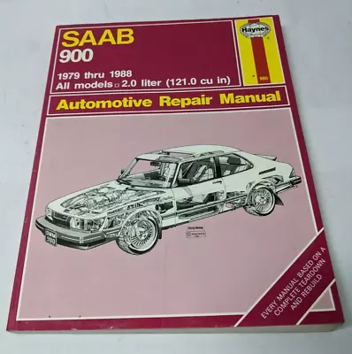 Saab 900 1979-1988 Automotive Repair Manual Haynes All Models 2.0 Liter • $6.45