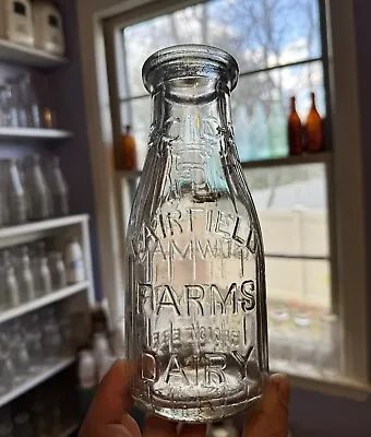 1922 Dated Fairfield Farms Dairy Bowman Baltimore MD Milk Bottle Emb Ribbed Dug • $6.49