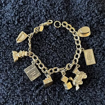 Monopoly Charm Bracelet Gold Tone Collectors Edition By Parker Brothers • $36.95