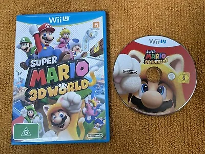 SUPER MARIO 3D WORLD  | 2013 | NINTENDO * Wii U | AUS PAL (VGC/NM) FREE OZ POST • $24.99