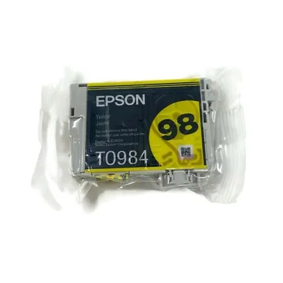 New Epson 98 Yellow Ink Cartridge T0984 High Capacity Sealed • $7.88