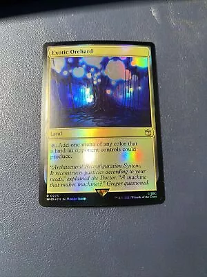 Magic: The Gathering Exotic Orchard Ext Art Foil Doctor Who Rare #0493 • $5.50