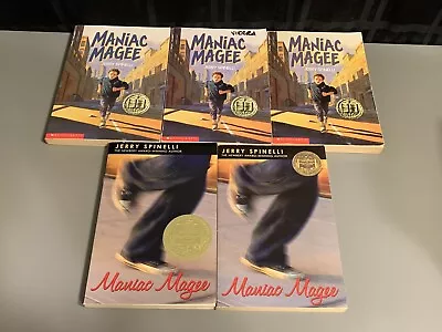 Maniac Magee 5 Copies Book Lot Guided Reading Lit Circle Class Set Teacher • $11.99