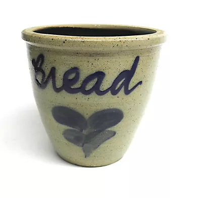 Vtg Stebner Pottery Crock Utensil Holder Planter Bowl Salt Glaze Farmhouse Decor • $35