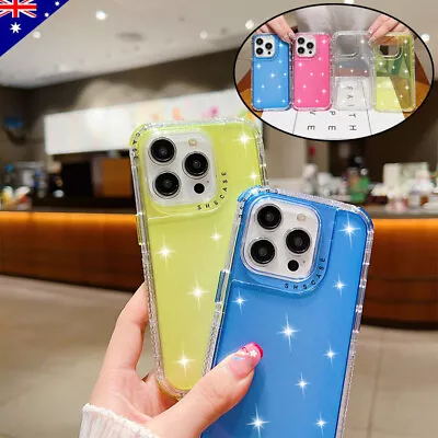 Glitter Silicone Case Shockproof Cover For IPhone 15 14 Plus 13 12 11 Pro Max 87 • $12.69