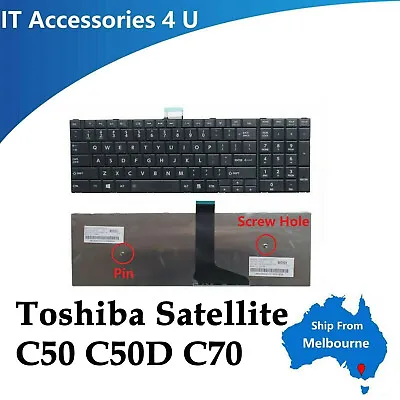 Toshiba Satellite C50 C55 C50-A C50D C50D-A C50T C55D/T C70 C75 Keyboard US • $26