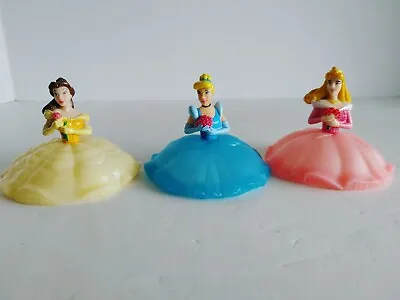 Disney Decopac Cake Toppers Lot Of 3 Cinderella Sleeping Beauty Belle #15055 • $8.91