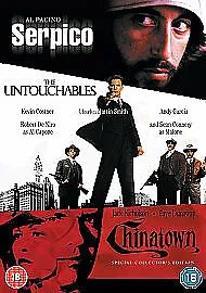 Serpico/The Untouchables/Chinatown DVD (2008) Al Pacino Lumet (DIR) Cert 18 3 • £3.48